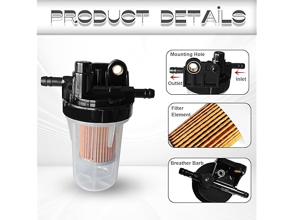 ZOKYUYS Fuel Filter Kubota 6A320