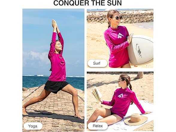 Kanu Surf Women's Purple Rashguard (L)