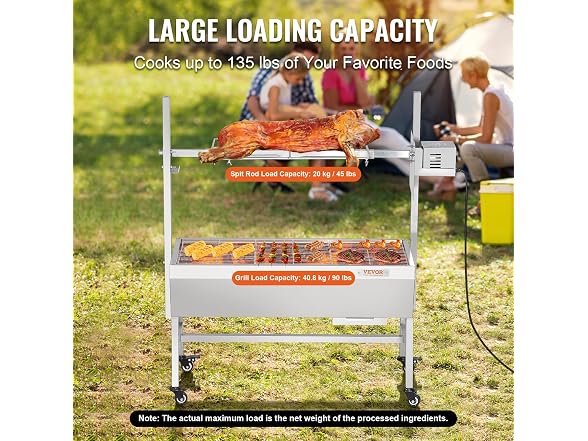 VEVOR Upgrade Rotisserie Grill