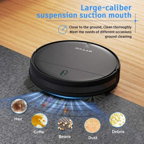 GTTVO Robot Vacuum - Black - Gallery 8