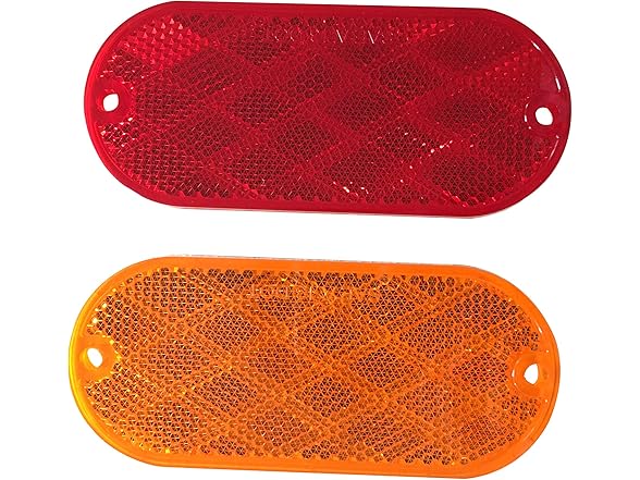 MaxxHaul 50016 20-Pack Oval Reflectors 10 Red