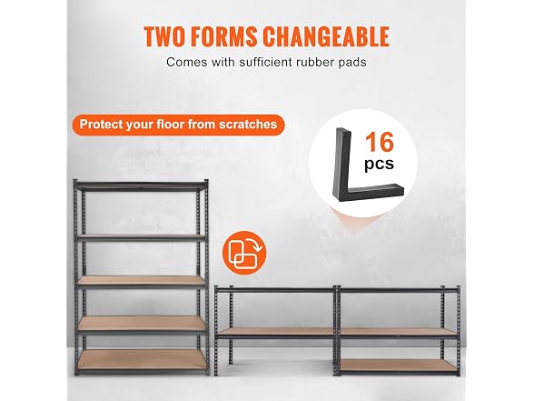 Storage Shelving Unit, 5-Tier Adjustable 48