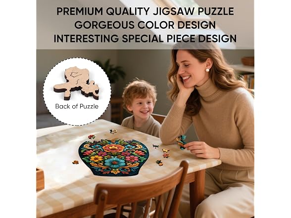 Ixfyloop Flower Wooden Puzzle 199Pcs
