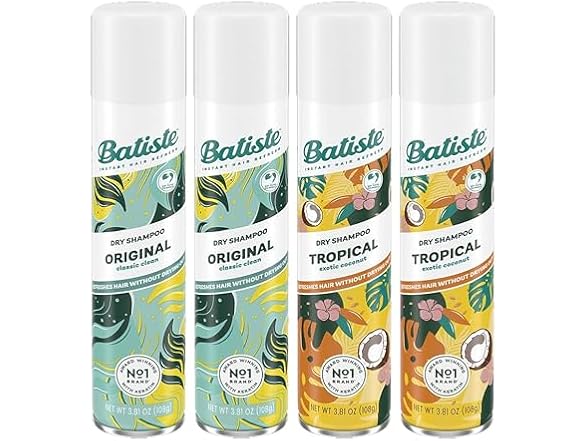 Batiste Dry Shampoo Spray 4 Pack Variety