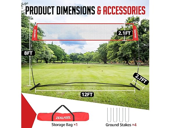 ZEALFEEL Volleyball Net