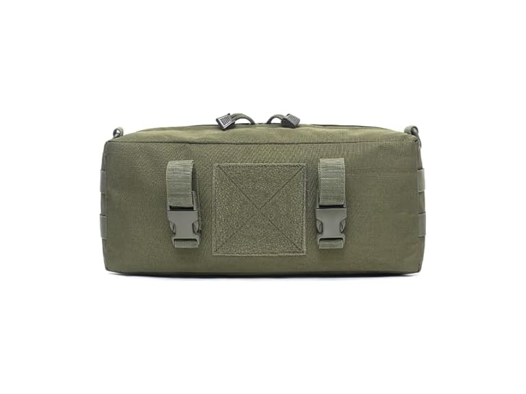 Utility Zipper Tool Bag Storage Boxes Cross-Body Shoulder Bag Small Tool Pouch Multipurpose Tool Bag Waterproof Tactic Pouch, Khaki Organization and Storage Convenience and Tidiness