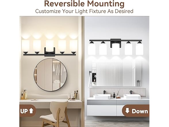 VerRon 5-Light Bathroom Light Fixture