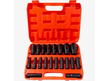 $24.99, Was $49.99, 50% Off! YIPANHON Drive Deep Impact Socket Set dealfomo