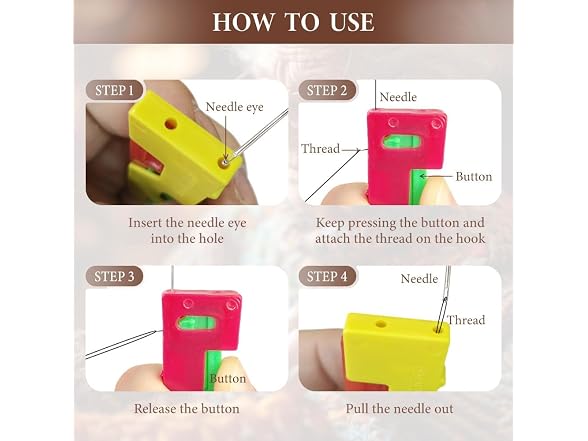 Runsgo Automatic Needle Threader 3Pc
