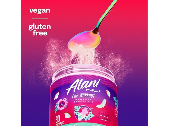 Alani Nu Pre Workout Powder Hawaiian Shaved ICE