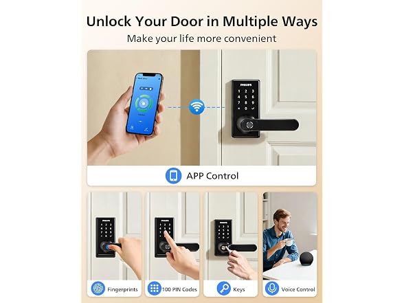 Philips DDL220X-1HW-H-ID Wi FI Smart Door Lock
