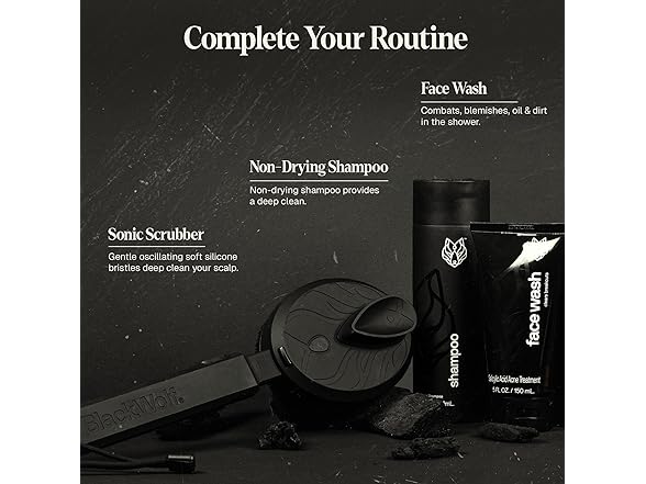 Black Wolf Salicylic Acid Body Wash for Men