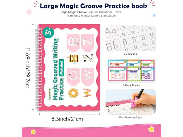 Timetome Magic Grooved Writing Practice