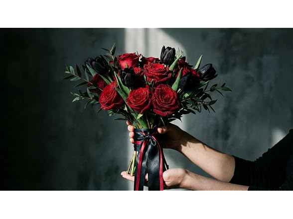 Tiergrade Red and Black Satin Ribbon 1 Inch x 4