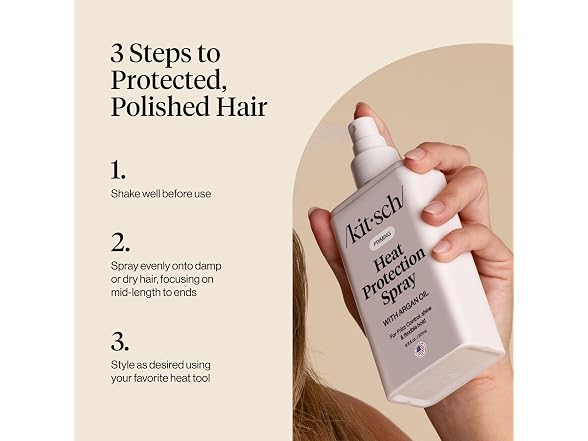 Kitsch Argan Oil Heat Protectant Spray 6.8oz