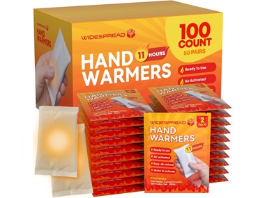 $18.99 Disposable Hand Warmers (100, 200, 300, or 400) dealfomo