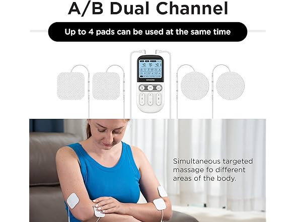 4-in-1 TENS Unit & Muscle Stimulator