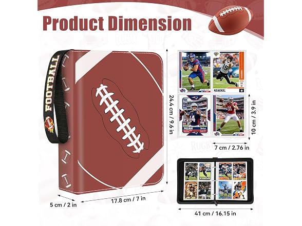Komirom 440-Pocket Football Card Binder