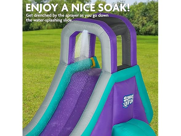 Sunny & Fun Inflatable Single Ring Water Slide Park