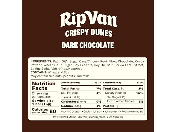 (24ct) Rip Van Crispy Dunes - Dark Chocolate