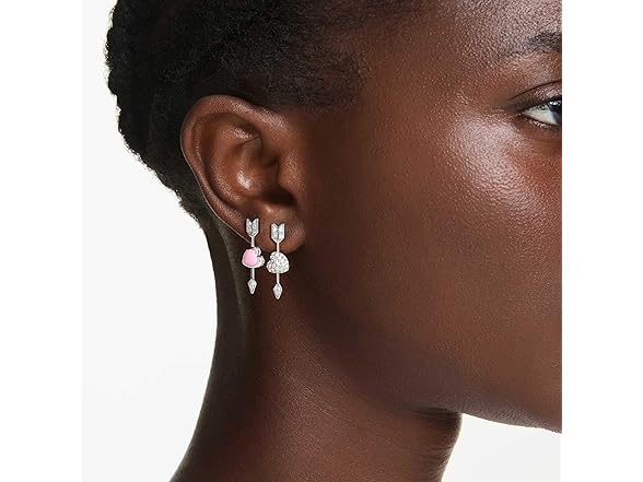 Swarovski Idyllia Heart w/ Arrow Drop Earrings