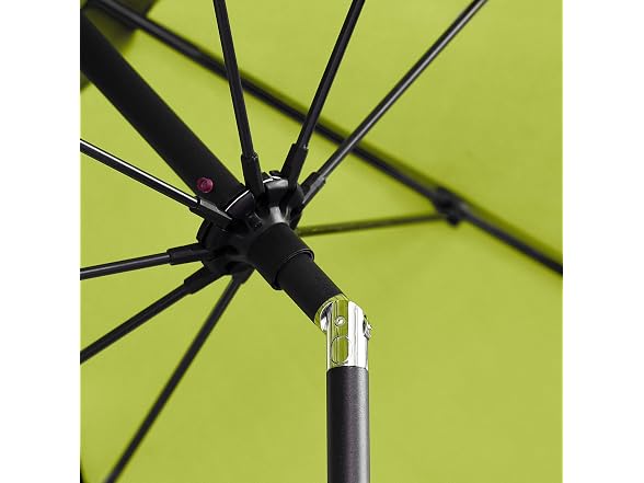 Sunline 9 ft Patio Umbrella with Crank & Push Lime