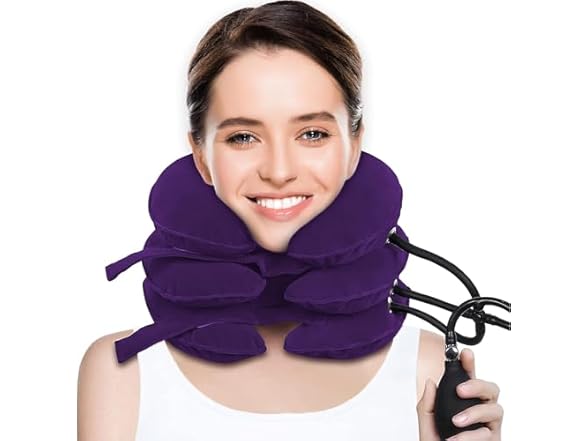 CRABCLAW Cervical Traction Device-Purple