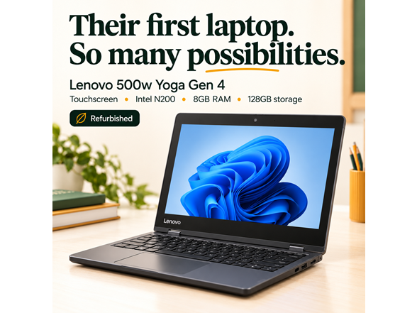 Lenovo 500w Yoga 12" FHD+ Touch Laptop for Kids