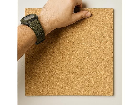 12"x12" Natural Cork Tiles 4 Pack