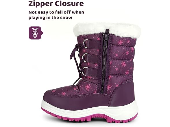 Girl Fur Winter Warm Snow Boots