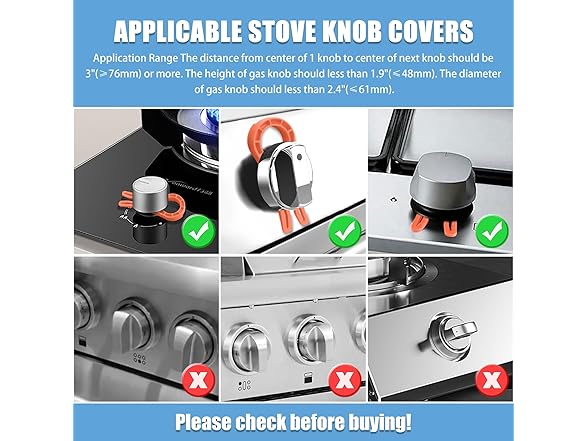 Axfvd Stove Knob Safety Locks
