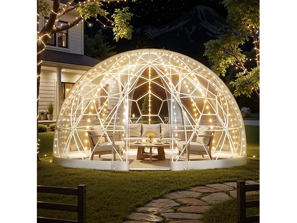 Garden Dome Tent, 12 x 7.2 ft Clear