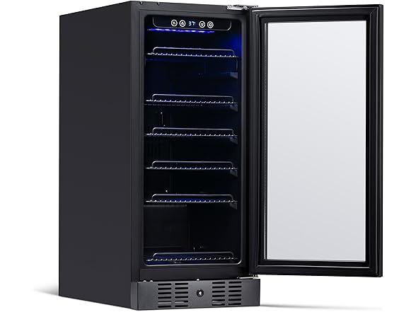 Newair Built-in Beverage Black Fridge - 96 Cans
