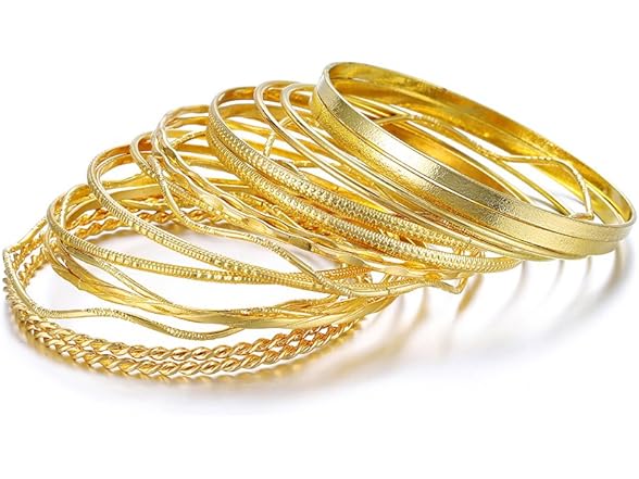 Ensoul Gold Waved Bracelets