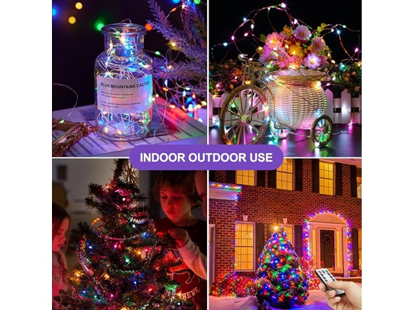 3 Pack: 40ft USB Waterproof Remote Control LED String Lights
