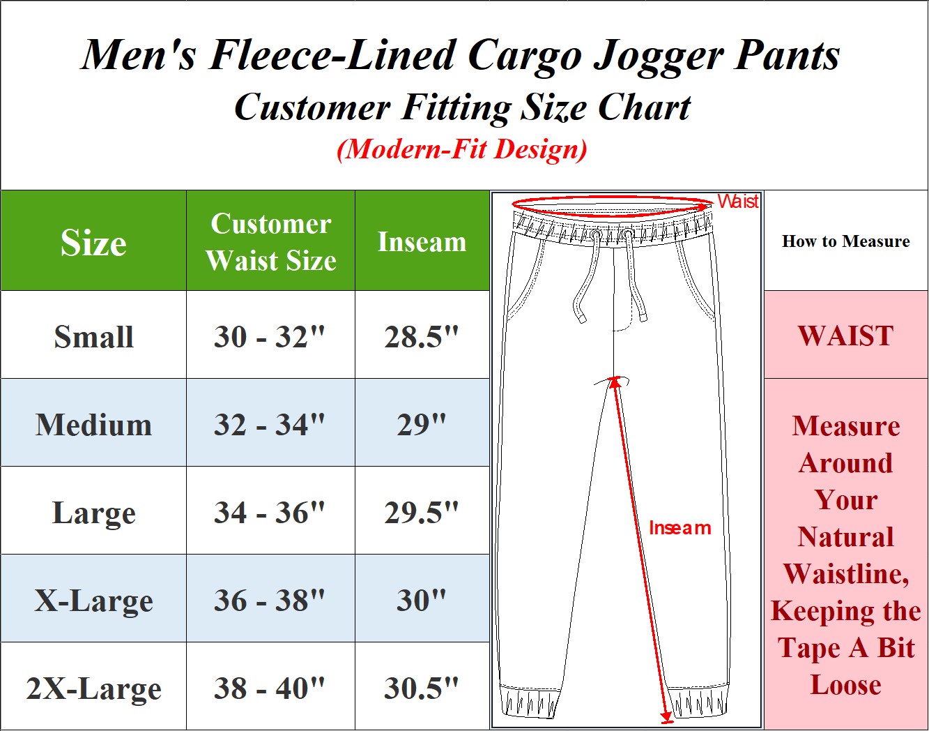 3Pk Men's Fleece-Lined Cargo Joggers - Gallery 8
