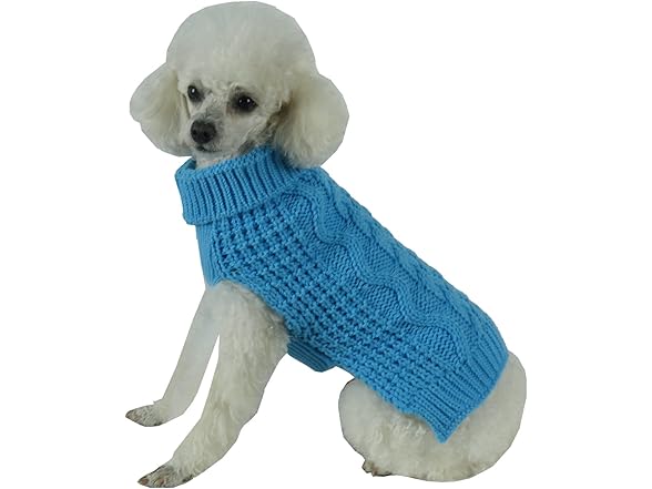 Pet Life ® Swivel Swirl Knit Pet Sweater