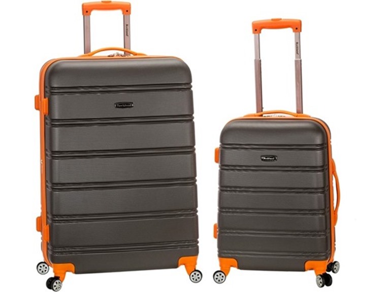 Rockland Melbourne Hardside Luggage, Charcoal, 2 Piece (20"/28")