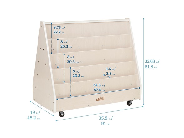 ECR4Kids Double-Sided Mobile Book Display