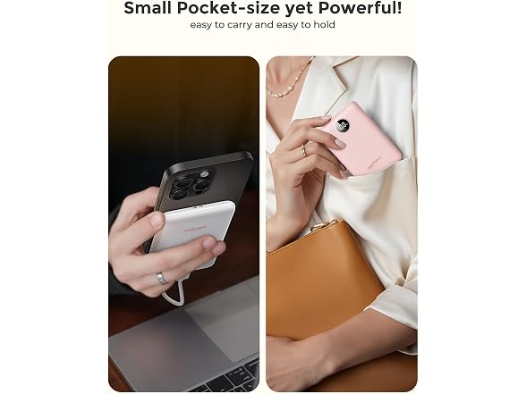 WeeFancy Small Portable Charger, Black