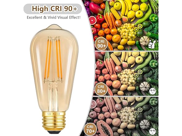 7W Dimmable LED Light Bulbs, 60Watt Equivalent