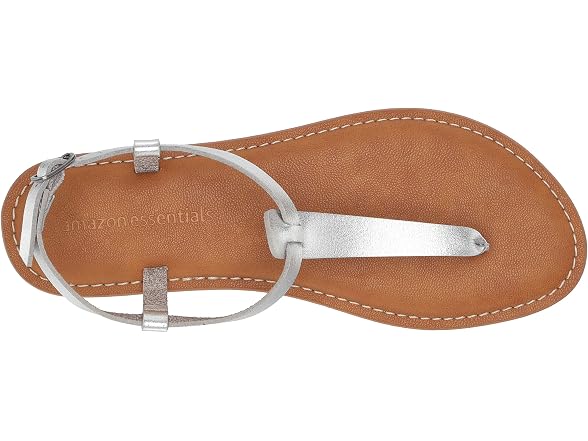 Amazon Essentials Women Casual Thong Leather Strap