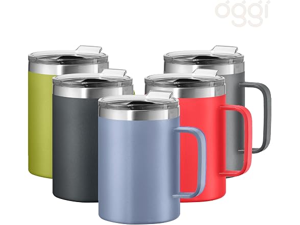 OGGI ThermoMug Stainless Steel Insulated Mug-Blue