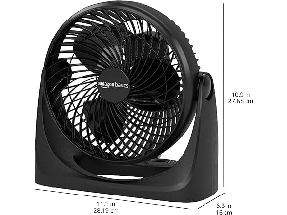 Amazon Basics 90-Degree Tilt Fan