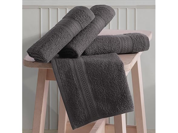 6 Piece Towel Set- Grey