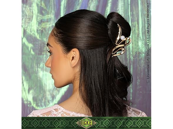 Wicked Gold Hair Claw Clip