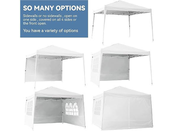 Elevon 10'x10' Pop Up Canopy with Sidewalls
