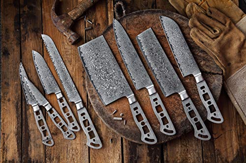 KATSURA Nakiri Knife Blank 7 inch - Gallery 6