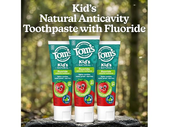 Toms of Maine Kids Strawberry Toothpaste 5.1oz 3pk