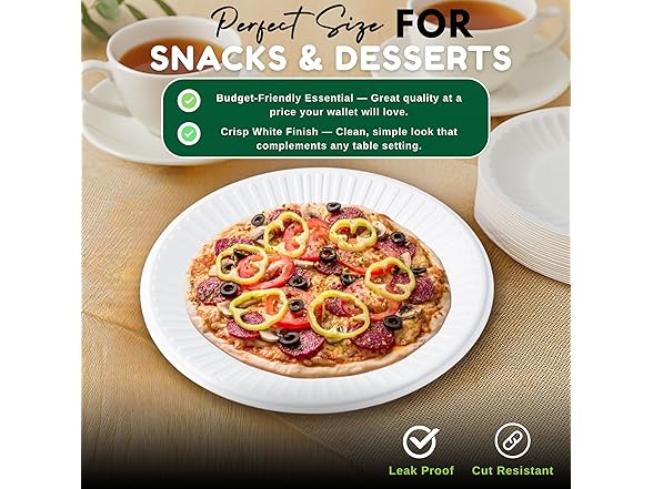 Perfect Stix Paper Plates 6" 100ct